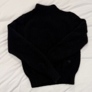 Tory Sport Black Cashmere Turtleneck Sweater